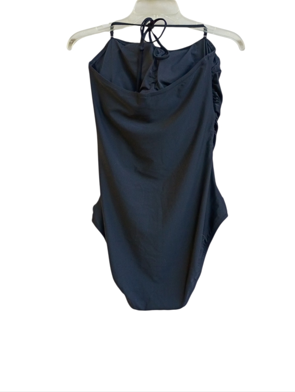J. Crew Black Ruched One-Piece Swimsuit sz XL NEW - Picture 7 of 9